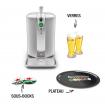Beertender Compact Silver avec Plateau, Verres et Sous-Bocks