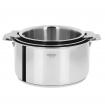 SET DE 3 CASSEROLES CASTELINE AMOVIBLE