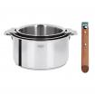 SET DE 3 CASSEROLES CASTELINE AMOVIBLE