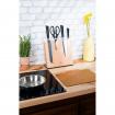 BLOC COUTEAUX EN BOIS DE HETRE POSABLE AIMANTE