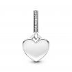 Charm Pendant Plaque Cœur Gravable