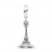 Charm Pendant Tour Eiffel Paris et Cœur