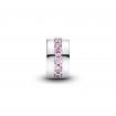 Charm Clip Rangée Scintillante Rose