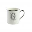 Mug G - Filet manganèse monogrammé