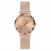 Montre Femme MULTIPLES Cadran Doré rose Bracelet Acier milanais Doré rose
