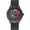 Montre Homme PADDOCK Cadran Noir Bracelet Acier milanais Noir