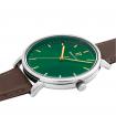 Montre Homme ESSENTIAL Cadran Vert Bracelet Cuir Brun