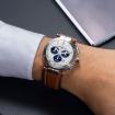 NEWPORT – CHRONOGRAPHE – ACIER & CUIR CAMEL