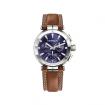 NEWPORT – CHRONOGRAPHE – BLEU & CUIR BRUN