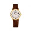 CLASSIQUE – QUARTZ – DORÉ & CUIR BRUN