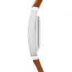 Ve AVENUE – BRACELET DOUBLE – ACIER & CUIR BRUN