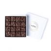 Coffret de 16 rochers pralinés signature chocolat noir