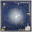 Carré 90 en twill de soie La nuit du petit prince