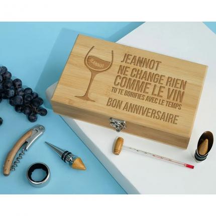 Coffret Sommelier gravé