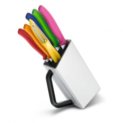 Bloc porte-couteaux Utility Swiss Classic, 6 pièces