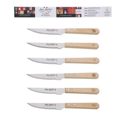 Tradition hêtre PEFC 6 couteaux grill