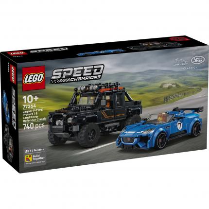 LEGO® Speed Champions - La Jaguar Project 7 et le Land Rover Defender