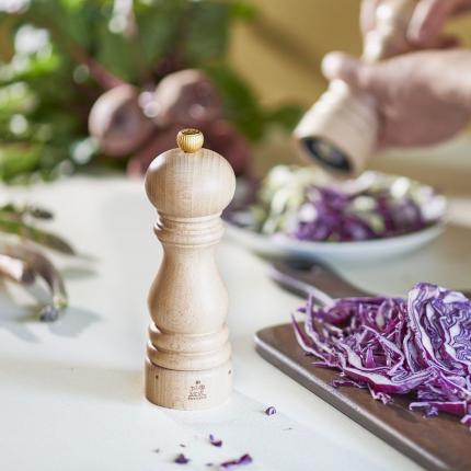 Paris u'Select - Duo de moulins à poivre et à sel manuels en bois, u'Select, naturel, 18cm - 7in