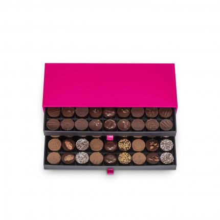Chocolat 54 pièces écrin double 432g