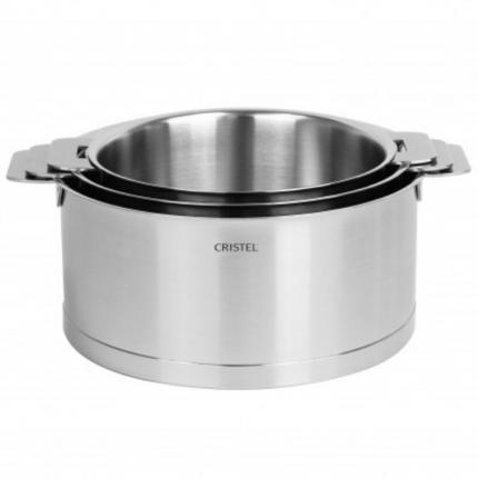 SET DE 3 CASSEROLES STRATE AMOVIBLE