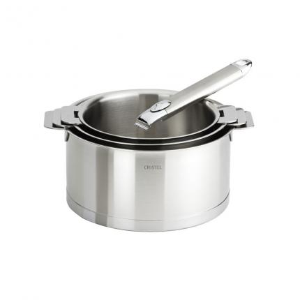 SET DE 3 CASSEROLES STRATE AMOVIBLE
