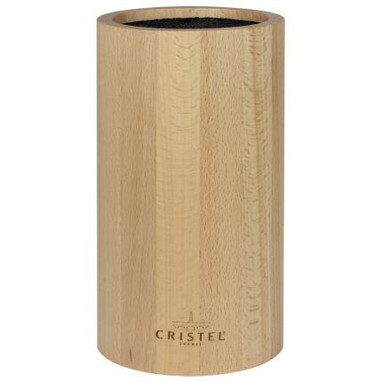 BLOC COUTEAUX EN BOIS HETRE ROND