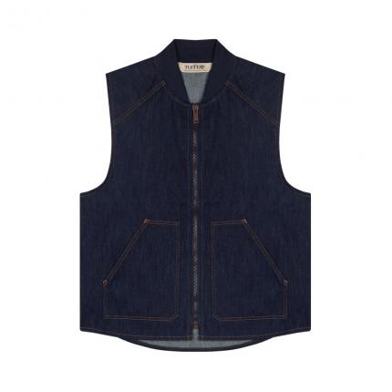 Gilet sans manches en jean