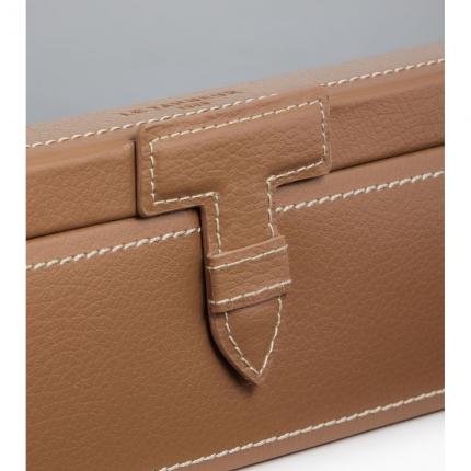 Coffret vitré 12 montres en cuir