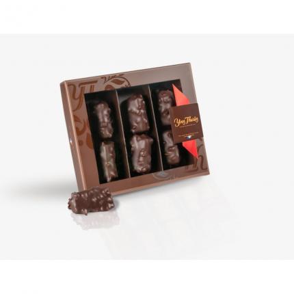 Coffret 6 mini-rochers noir 65g