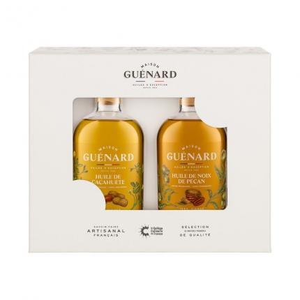 Coffret d'huiles d'exception 2 x 24cL - Gourmand (Cacahuète & Pécan)