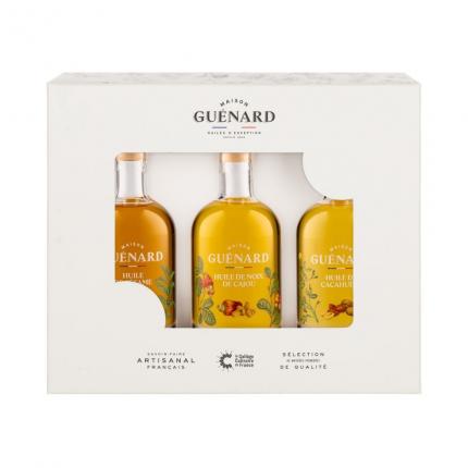 Coffret d'huiles d'exception 3 x 9cL - Exotique (Cajou, Sésame, Cacahuète)