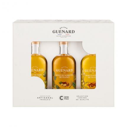 Coffret d'huiles d'exception 3 x 9cL - 100% Origine France (Noix, Noisette, Amande)