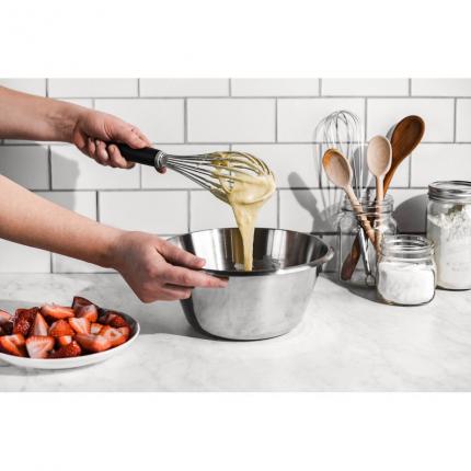 FOUET PROFESSIONNEL FILS INOX GOMA 25CM