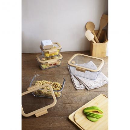 Set 5pcs : 4 boites rectangulaires & pompe vide d'air