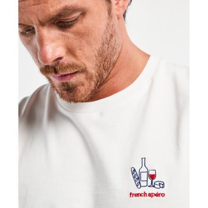 Tee-shirt Jersey de coton issu de l'agriculture biologique Brodé French Apéro