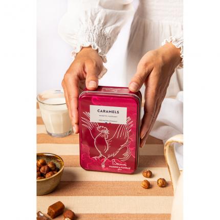 Boite caramels beurre salé noisette