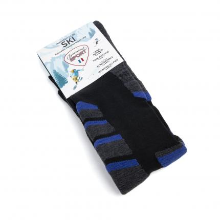 Mi-bas ski - Noir/Bleu