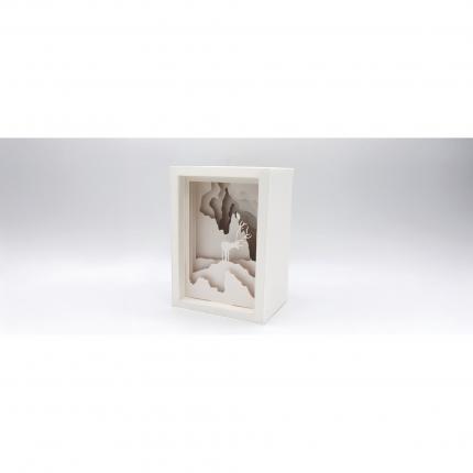 Boîte blanche paysage relief sur mesure