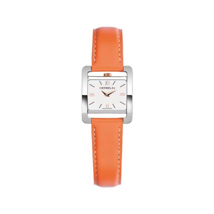 Ve AVENUE – BRACELET DOUBLE – ACIER & ORANGE