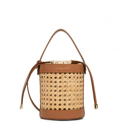 Petit sac seau - Cannage Rotin