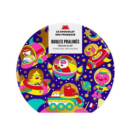 COFFRET METAL DE 9 PAPILLOTES PRALINEES