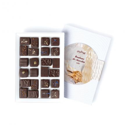 Coffret de 24 bonbons de chocolats noir