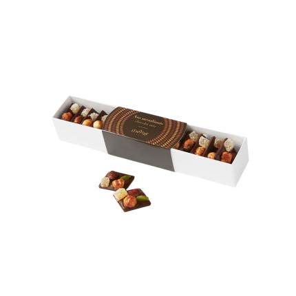 Réglette de carrés mendiants noir 120 g