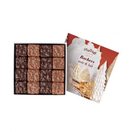 Coffret de 16 rochers pralinés signatures assortis