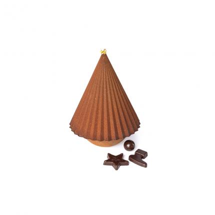 Sapin Bonbonnière en chocolat noir