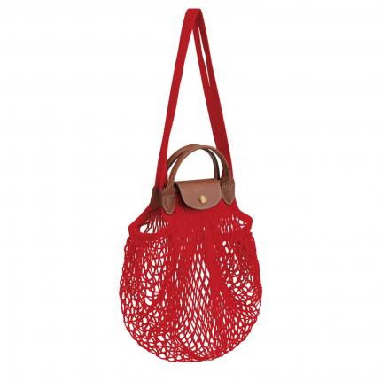 Sac porté main Le Pliage filet coloris rouge