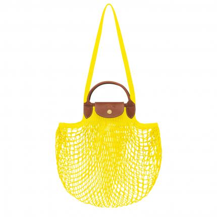 Sac porté main Le Pliage filet coloris citron