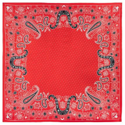 Carré 67 en twill de soie 
imprime bandana