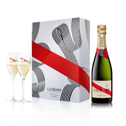 Coffret G.H. Mumm Cordon Rouge 2 flûtes