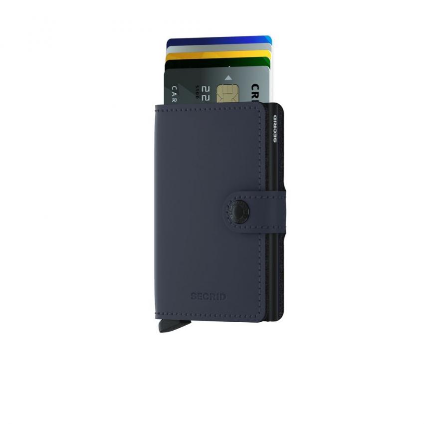 Porte-cartes RFID Matte bleu